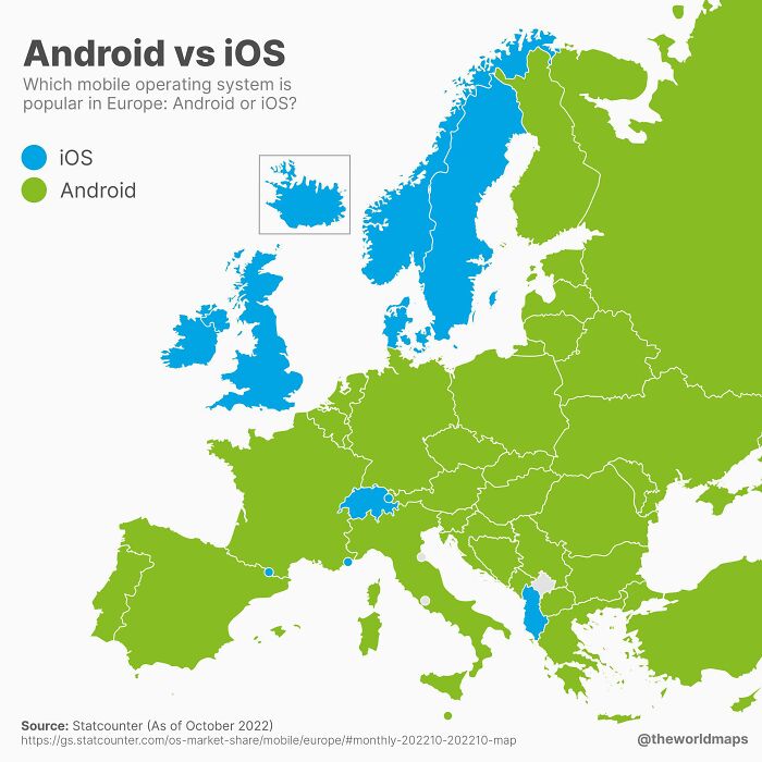 Android vs. iOS In Europe