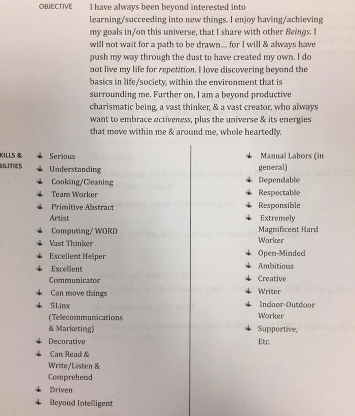 This Resume Is "Beyond" Very Smart And Amazing And Creative And Very Smart