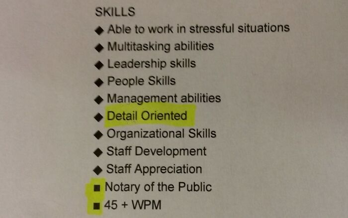 If Your Resume Says "Detail Oriented" Make Sure You Are
