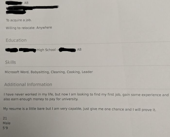 Resume That Was Dropped Today And Impressed My Manager So He Decided To Call Him For An Interview