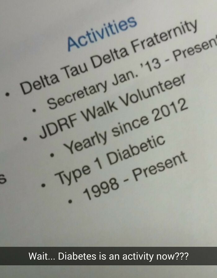 Diabetes Is An Activity Now?