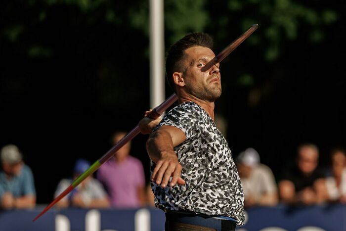 Estonian Javelin Thrower Magnus Kirt Impaling Himself