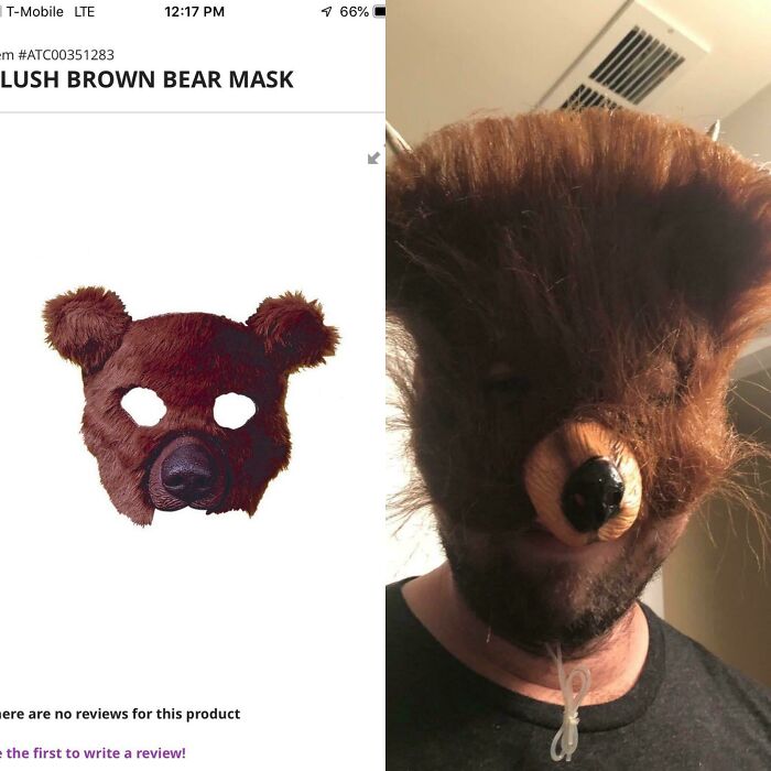 The Bear Mask My Friend Ordered vs. The Nightmare Fuel He Received