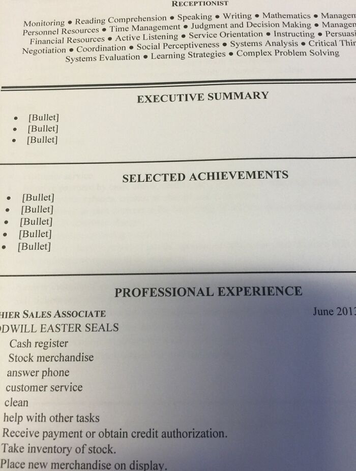 As Someone Who Screens Resumes All The Time, This Makes Me Laugh And Then Makes Me Sad