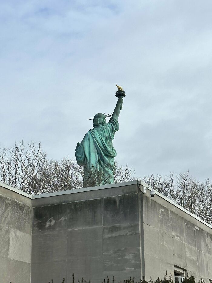 The Back Of The Statue Of Liberty