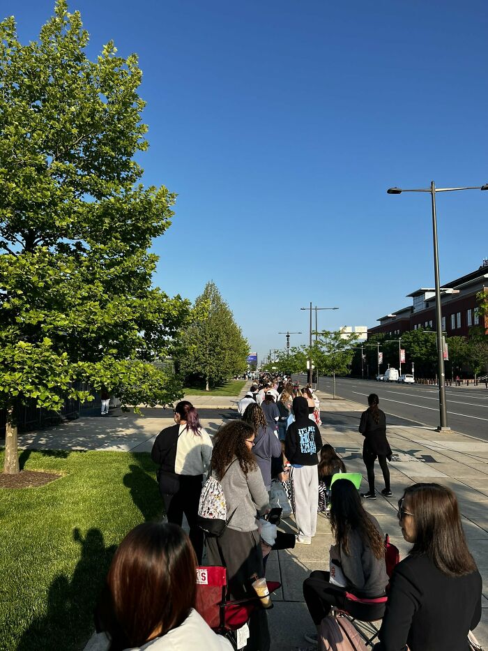 This Line, Nearly 3 Hours Before The Taylor Swift "Merch" Shop Opens In Philly