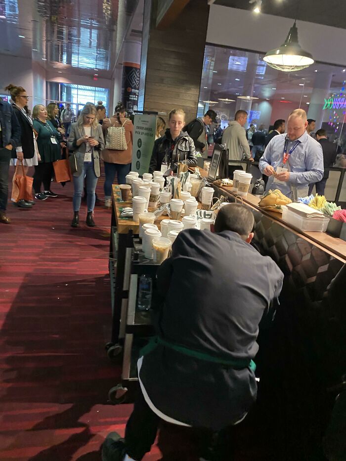 Starbucks Mobile App Claims A 30 Min Wait. Employees Claim A 2+ Hour Wait. Manager Says Corporate Wont Shut Down Mobile Orders