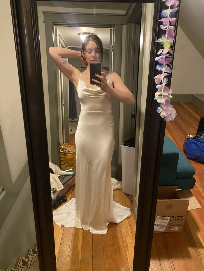 Finished Sewing My Wedding Dress!