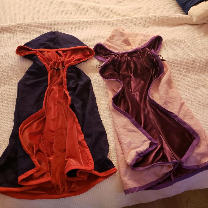 Finished Cloaks For My Neices