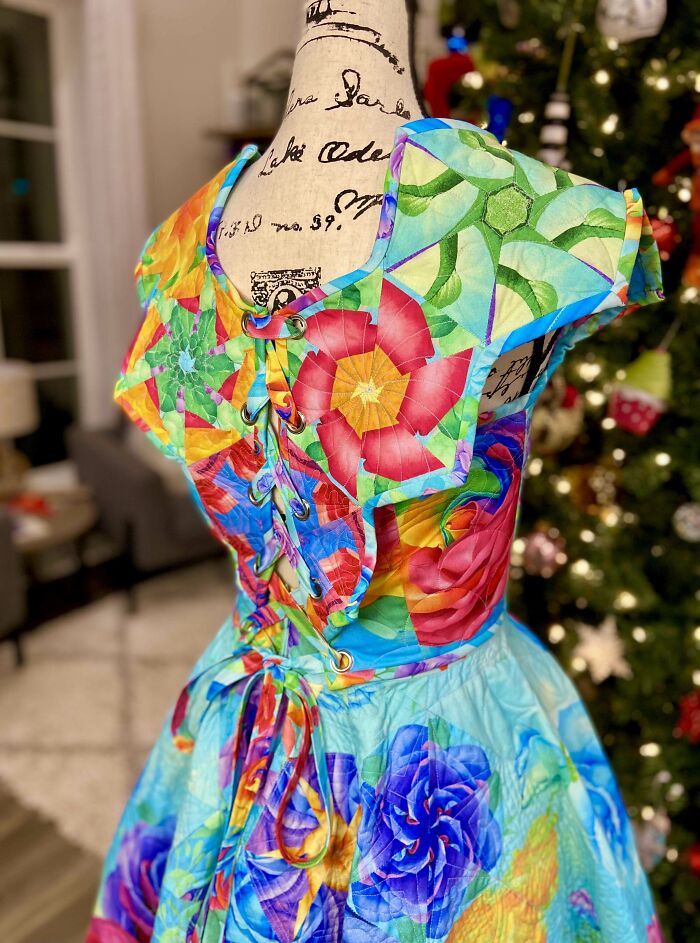 Finished The Quilted Corset Top To Match The Quilt Skirt I Posted Last Month!