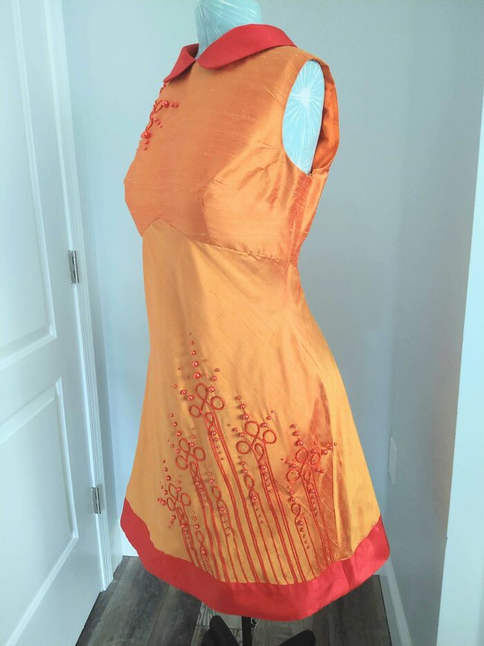 1960's "Space Age" Inspired Dress. All Fabrics From Stash, I Used Vogue 1822