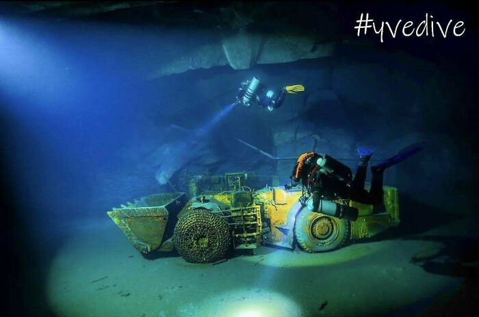 Machinery Found Deep Inside A Flooded Mine In Germany