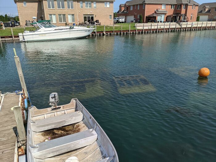 The Wreck Of The Schooner Blue Dolphin Lurks Just Below The Surface Of The Detroit River