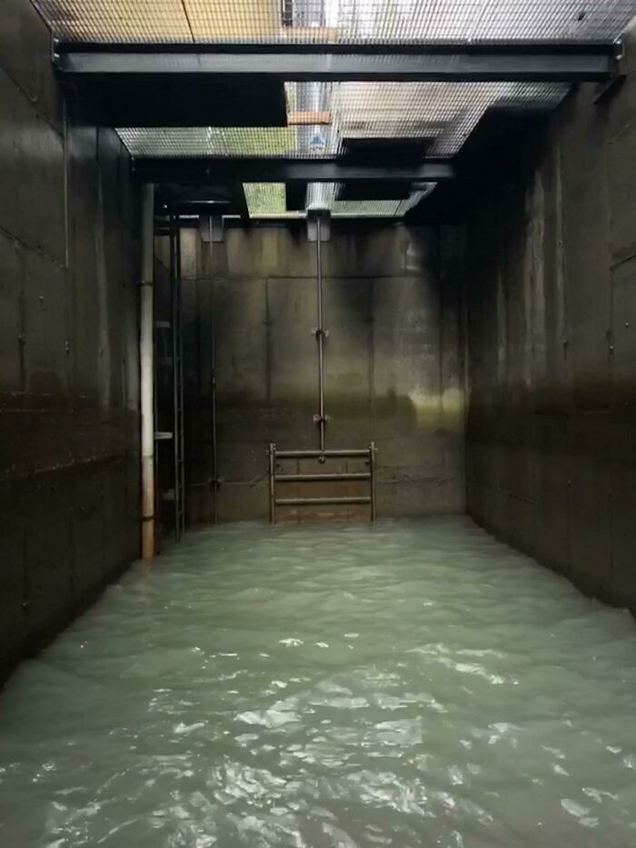 Penstock Intake Chamber At Hydroelectric Station