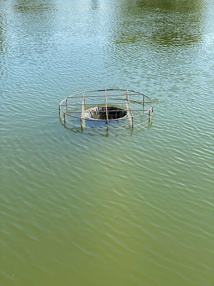 A Pump Drain In A Local Park Just Off The Shoreline