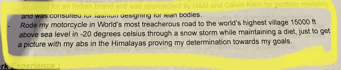 Someone Actually Wrote This On Their Resume I Got Today, The Whole Thing Was 4 Pages Of This