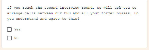 Saw This On A Job Application. Immediately Closed Out.