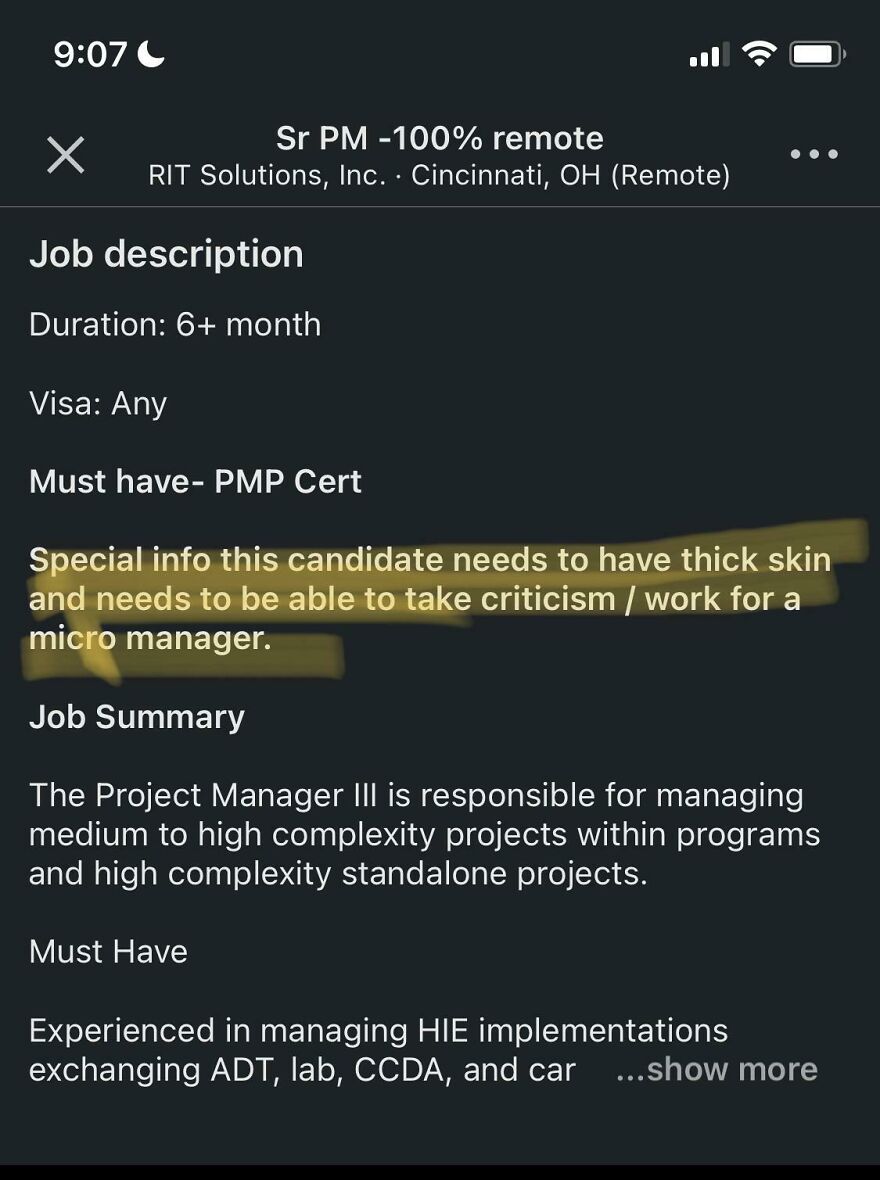 Anyone Else Read This As, &ldquo;Must Be Willing To Take Abuse&rdquo;?