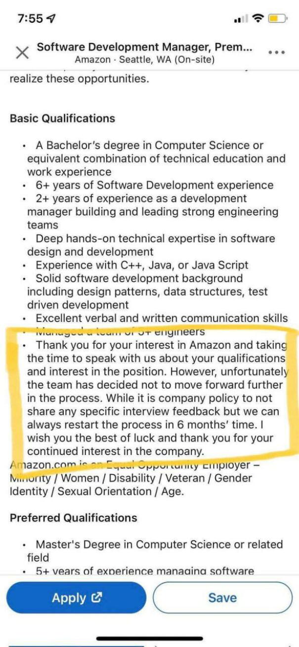 Well&hellip; Was Rejected For A Job While Checking If Qualified (Credits To Internet)