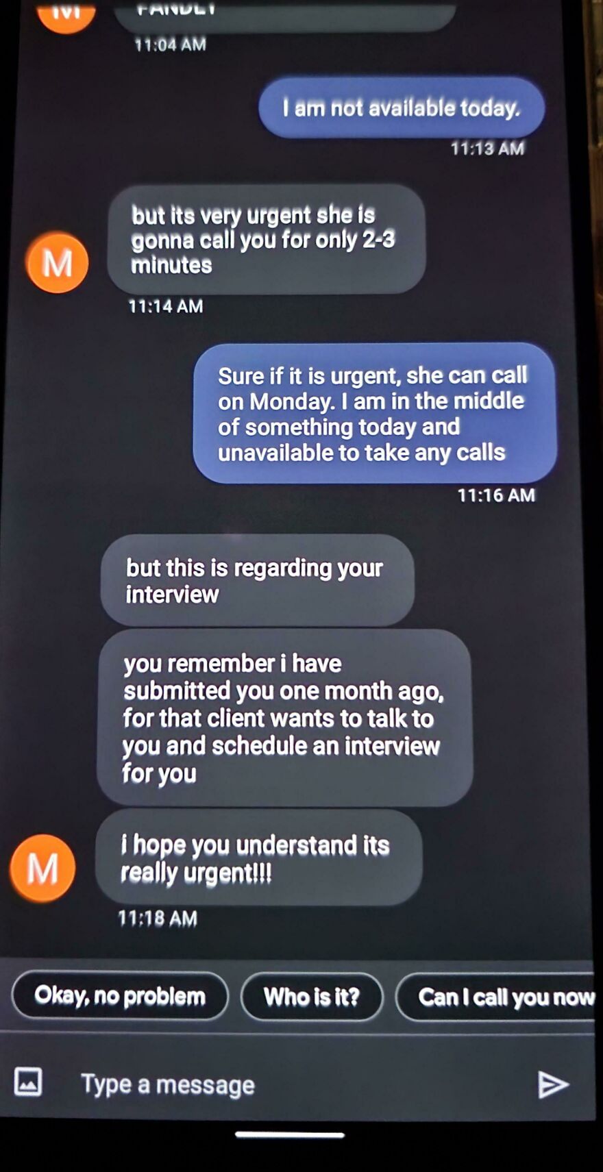 I Am Seriously Out Of Words..... There Needs To Be A Hell On This World Also For Recruiters.