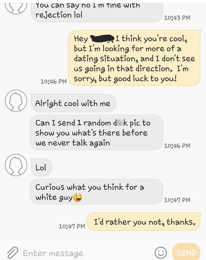 "Curious What You Think For A White Guy"