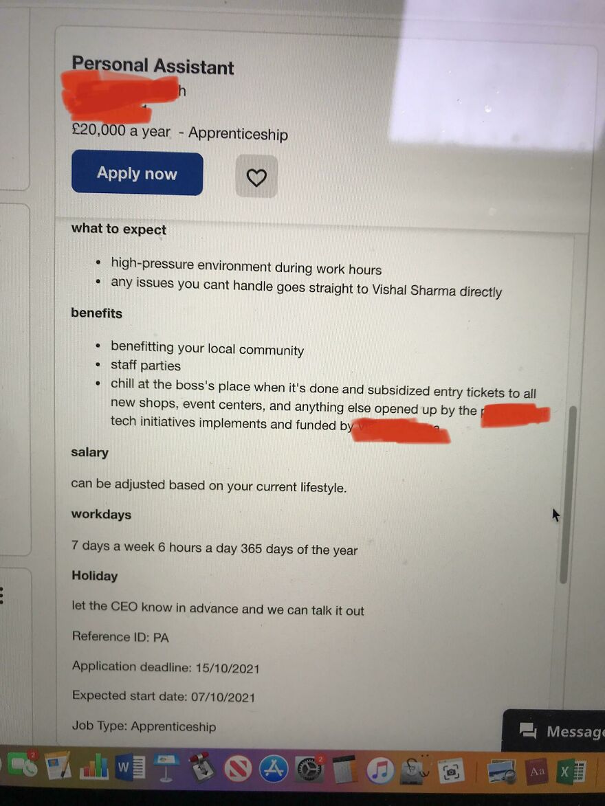 Spotted On Indeed. This Can&rsquo;t Be Real&hellip; Can It?