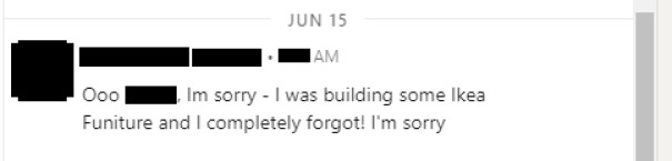 Recruiter Missed Our Meeting Because....