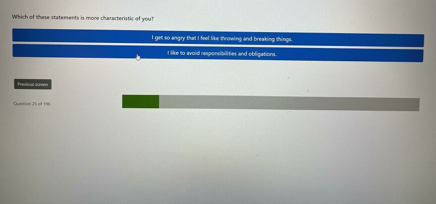 From An Employer&rsquo;s &ldquo;Personality Test&rdquo;