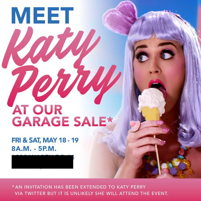 My Wife Asked Me To Make Some Ads For Our Garage Sale On Facebook. I Think I Found The Perfect Hook