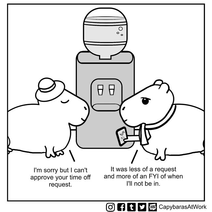 A Funny Comic About Capybaras In A Toxic Work Environment