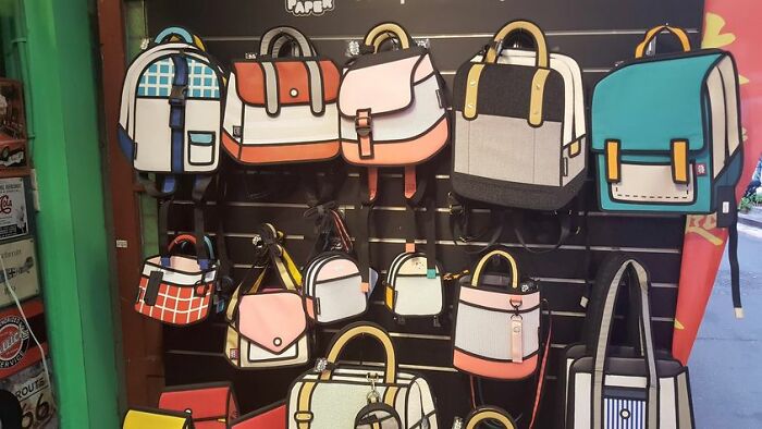 Bolsos 3D con aspecto de ser 2D