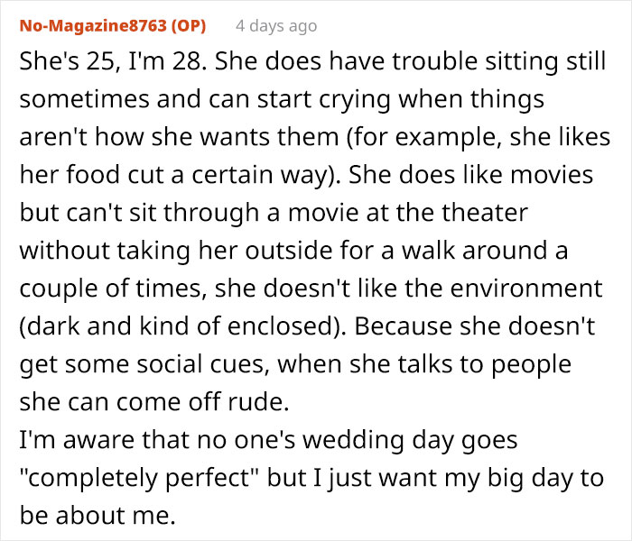 &ldquo;AITA For Uninviting My Mom From My Wedding?&rdquo;: Bride Doesn&rsquo;t Want Her Disabled Sister At Her Wedding, Causing Massive Rift In Family