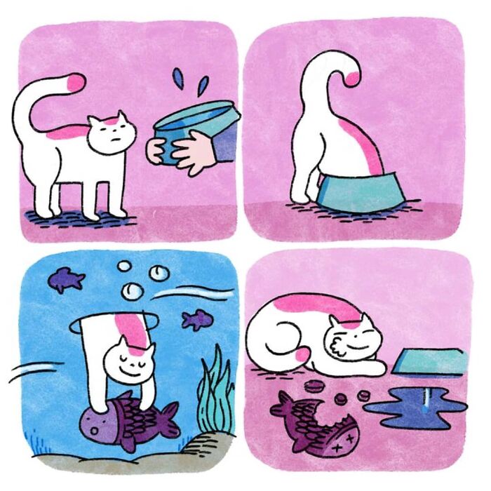 Artist Draws Cute Cat Comics And It Will Make Your Day (70 Pics)