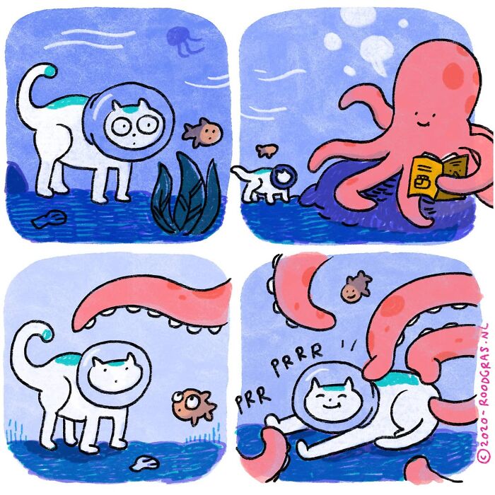 Artist Draws Cute Cat Comics And It Will Make Your Day (70 Pics)