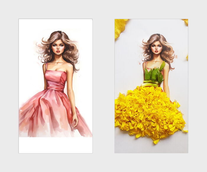 Green Top, Hibiscus Skirt – A Radiant Paradise Dress