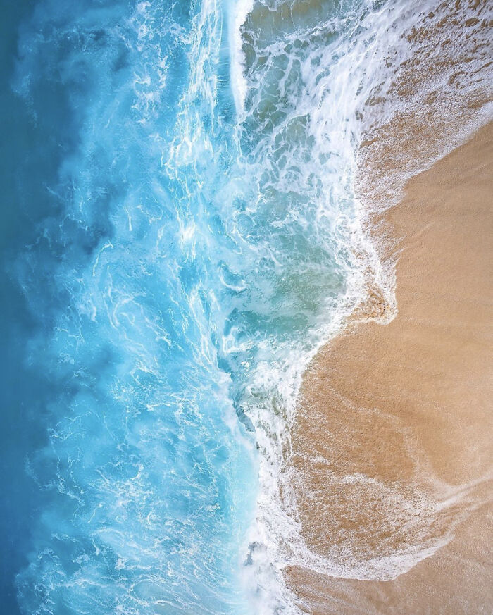 An Aerial Photograph Of The Shoreline