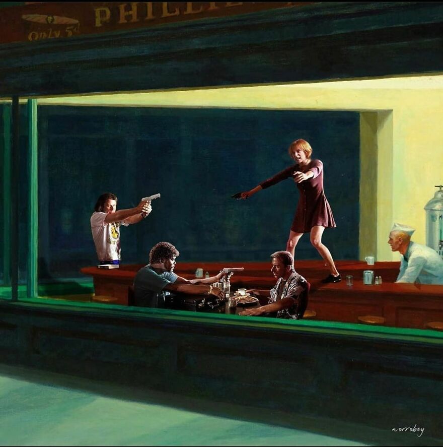 Nighthawks, the Pulp Fiction version