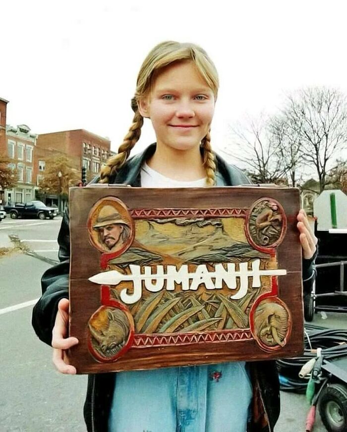 Kirsten Dunst en el rodaje de "Jumanji" (1995)