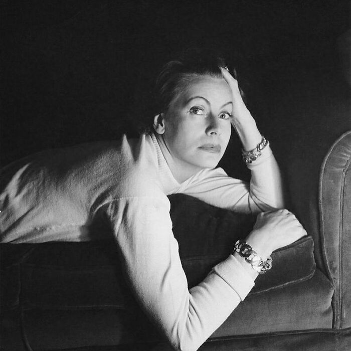 Greta Garbo Lounging In Her Room At The Plaza Hotel, New York, 1946. Photos By Cecil Beaton