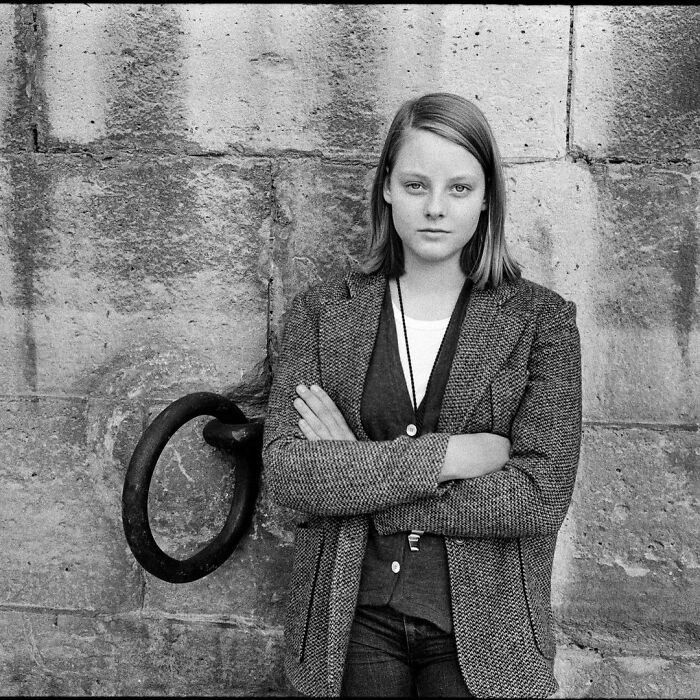 Jodie Foster Walking Along The Seine River In Paris, 1978. Photos By Derek Hudson