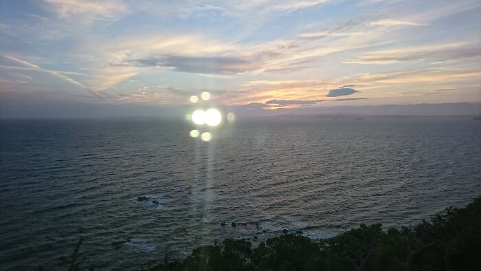 Taking A Picture Of The Morning Sky From A Window, Chiba, Japan. Forgot The Flash On. What It Looks Like?