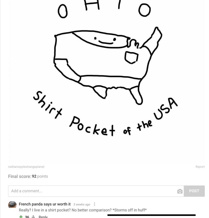 Ah Yes, The Shirt Pocket, Ohio