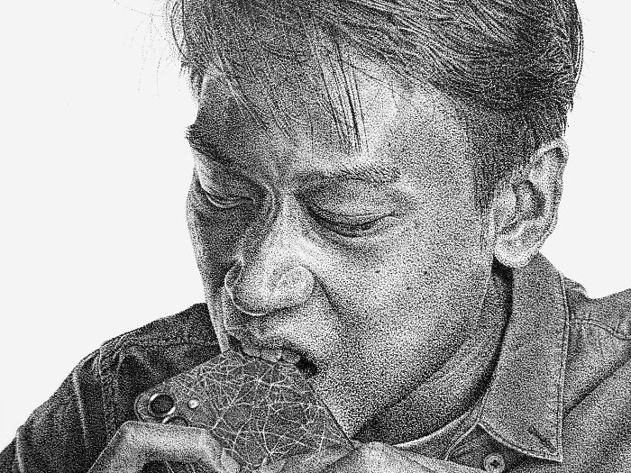 I Made This Large-Scale Drawing Using Only Dots (17 Pics)