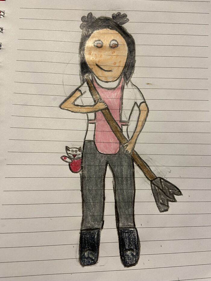 I’m An Amateur Artist Who Cant Draw Noses. Yesterday I Drew My Sister’s Oc From A Game She Plays. Please Help Me Draw Noses