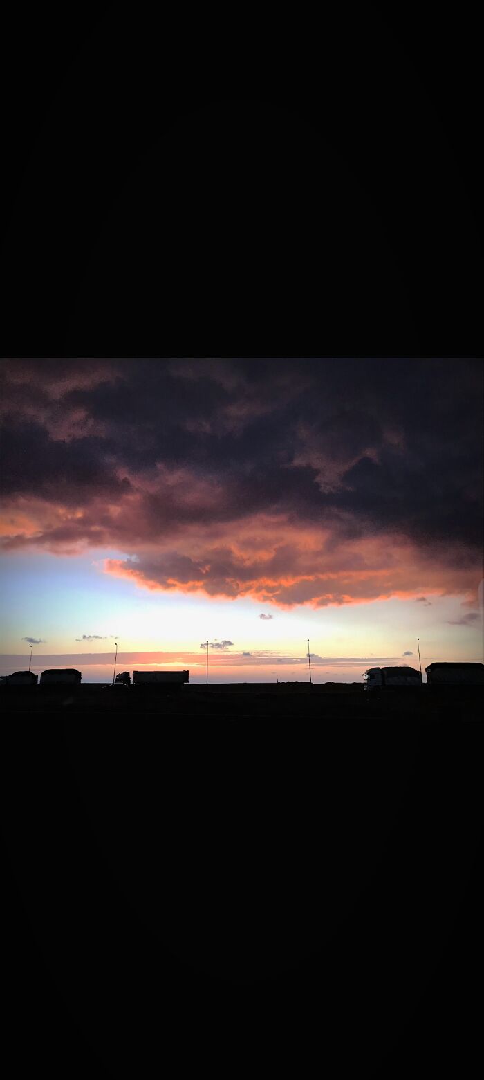 A Sunset Overlooking Highway Life