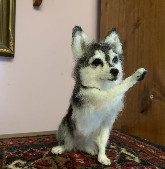 I Make Pocket-Size Wool Dogs