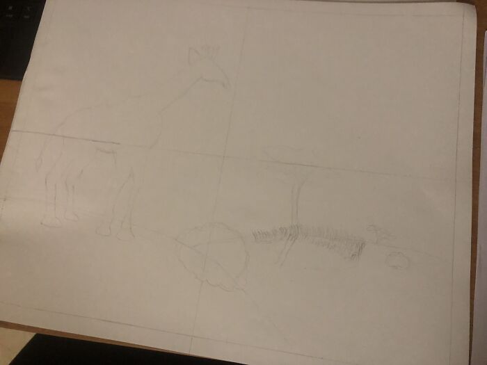 This Giraffe Silhouette Is For My Art Project And I Need To Trace It On A Different Paper & Paint It