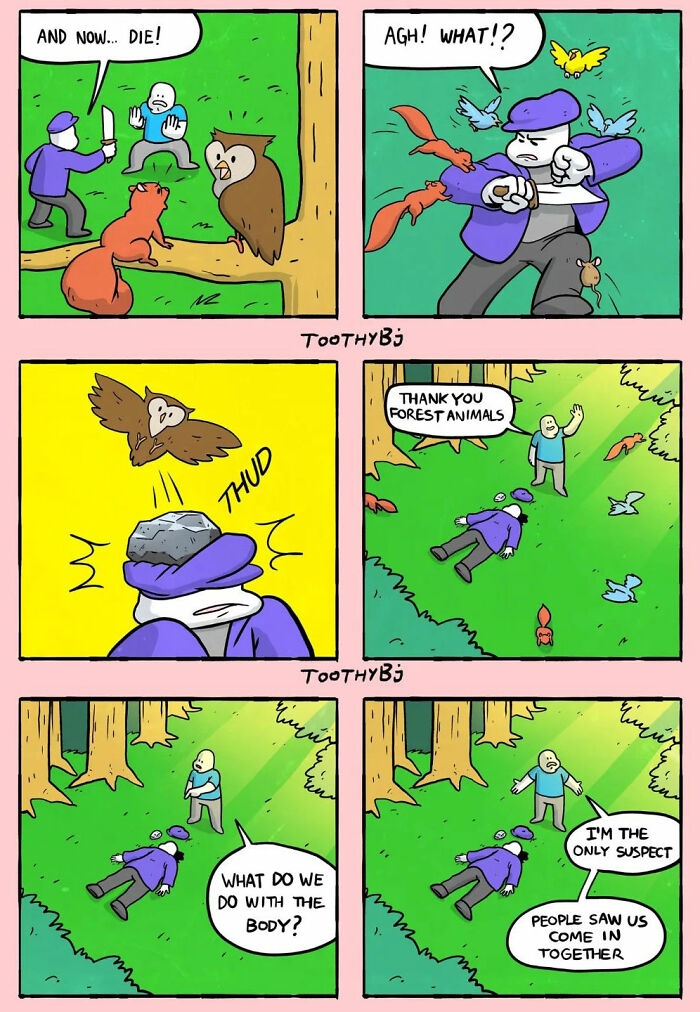 If You Have A Dark Sense Of Humor, You Will Probably Enjoy These Comics With Twisted Endings By Toothybj ( New Pics)