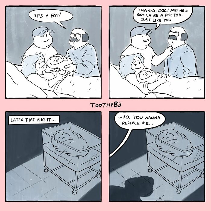 If You Have A Dark Sense Of Humor, You Will Probably Enjoy These Comics With Twisted Endings By Toothybj ( New Pics)