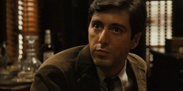 Michael Corleone looking straight 